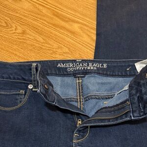 American Eagle Outfitters Women's Dark Blue Skinny Jeans